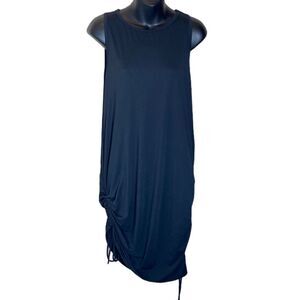 Constantly varied gear black multi wear side ruched tie dress xsmall small